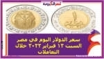 سعر الدولار اليوم في مصر السبت 12 فبراير 2022 خلال التعاملات