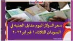 سعر الدولار اليوم مقابل الجنيه في السودان الثلاثاء 1 فبراير 2022