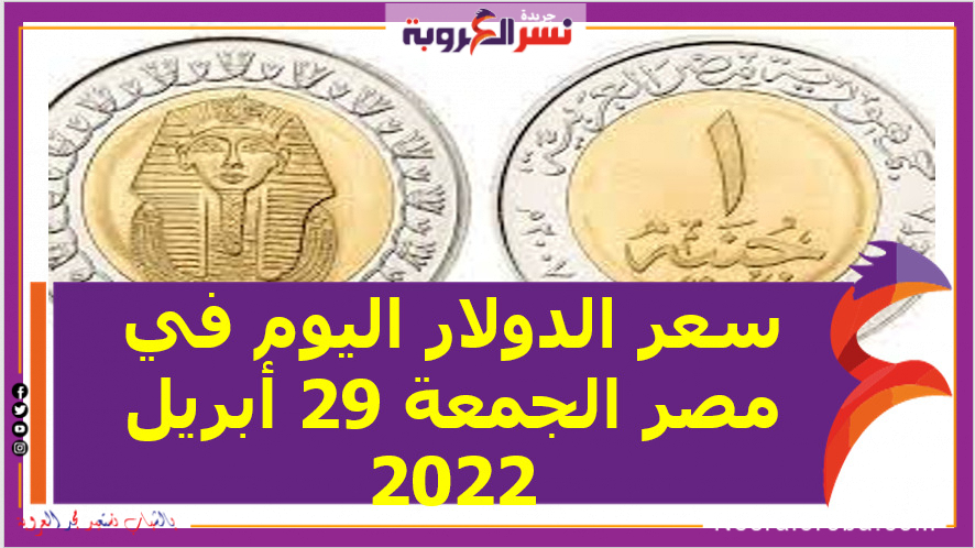 سعر الدولار اليوم في مصر الجمعة 29 أبريل 2022 خلال التعاملات