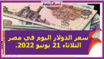 سعر الدولار اليوم في مصر الثلاثاء 21 يونيو 2022..خلال التعاملات