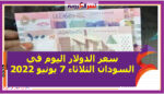 سعر الدولار اليوم في السودان الثلاثاء 7 يونيو 2022..خلال التعاملات