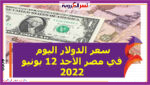 سعر الدولار اليوم في مصر الأحد 12 يونيو 2022.. خلال التعاملات