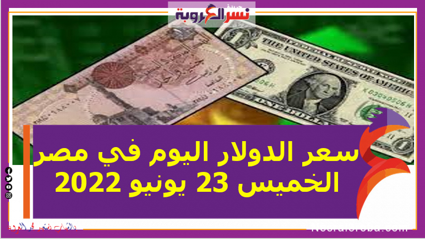 تعرف على سعر الدولار اليوم في مصر الخميس 23 يونيو 2022.. لدى البنوك المصرية