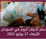 سعر الدولار اليوم في السودان الأربعاء27 يوليو 2022.. في تعاملات البنوك والسوق غير الرسمية