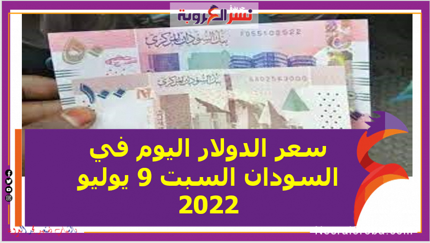 تعرف علي سعر الدولار اليوم في السودان السبت 9 يوليو 2022