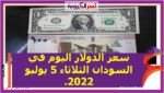 سعر الدولار اليوم في السودان الثلاثاء 5 يوليو 2022