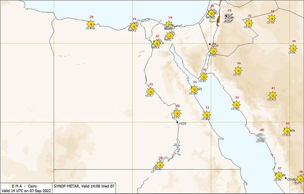 الصيف في مصر ..درجة الحرارة المقاسة والمحسوسة الأن
