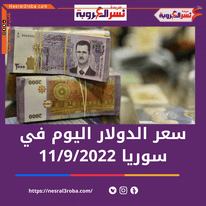 سعر الدولار اليوم في سوريا الأحد 11 سبتمبر 2022.. داخل السوق الموازية