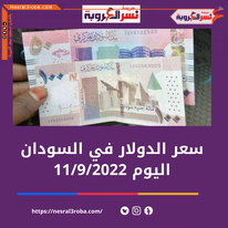 سعر الدولار اليوم في السودان الأحد 11 سبتمبر 2022.. بالسوق الموازية