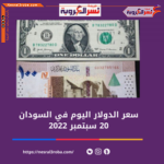 سعر الدولار اليوم في السودان الثلاثاء 20 سبتمبر 2022.. خلال التداول