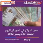 سعر الدولار اليوم في السودان الجمعة 23 ديسمبر 2022 داخل البنوك والسوق السوداء.
