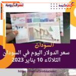 سعر الدولار اليوم في السودان الثلاثاء 10 يناير 2023.. أرتفاع جديد