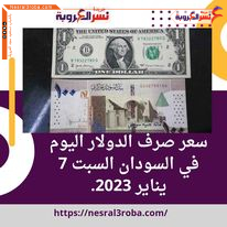 سعر صرف الدولار اليوم في السودان السبت 7 يناير 2023.. هدوء الجنيه