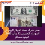 سعر صرف عملة الدولار اليوم في السودان الخميس 12 يناير 2023.. الجنيه مستقر