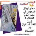 أسعار الريال السعودي في مصر اليوم الثلاثاء 4 إبريل 2023..استقرارً خلال التعاملات