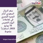 سعر الريال السعودي أمام الجنيه المصري في تعاملات اليوم الخميس 15 يونيو 2023..استقراراً ملحوظ