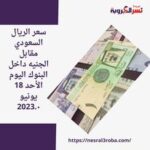 سعر الريال السعودي مقابل الجنيه داخل البنوك اليوم الأحد 18 يونيو 2023..بعد الإجازة الأسبوعية