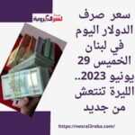 سعر صرف الدولار اليوم في لبنان الخميس 29 يونيو 2023.. الليرة تنتعش من جديد