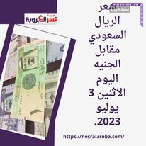 سعر الريال السعودي مقابل الجنيه اليوم الاثنين 3 يوليو 2023..آخر تحديثات عرض البنوك المصرية.