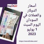 أسعار الدولار والعملات في السودان اليوم السبت 1 يوليو 2023
