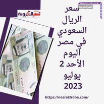 سعر الريال السعودي في مصر اليوم الأحد 2 يوليو 2023 في آخر تحديث بالبنوك المصرية.