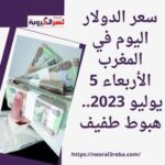 سعر الدولار اليوم في المغرب الأربعاء 5 يوليو 2023.. هبوط طفيف