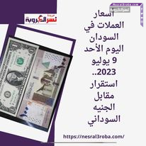 أسعار العملات في السودان اليوم الأحد 9 يوليو 2023.. استقرار مقابل الجنيه السوداني