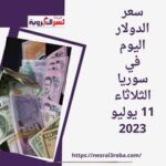 سعر الدولار اليوم في سوريا الثلاثاء 11 يوليو 2023.. داخل السوق