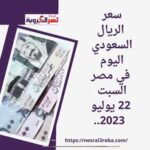 سعر الريال السعودي في مصر اليوم السبت 22 يوليو 2023 ..خلال التداول