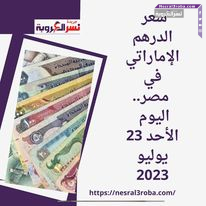 سعر الدرهم الإماراتي في مصر.. اليوم الأحد 23 يوليو..داخل البنوك الحكومية