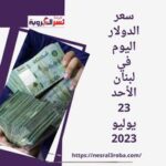 سعر صرف الدولار اليوم في لبنان الأحد 23 يوليو 2023.. الأخضر يقفز