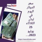 سعر الدولار اليوم في لبنان الثلاثاء 25 يوليو 2023.. مقابل الليرة بالسوق