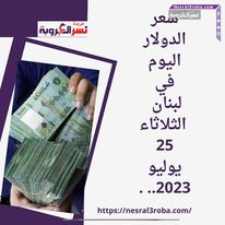 سعر الدولار اليوم في لبنان الثلاثاء 25 يوليو 2023.. مقابل الليرة بالسوق