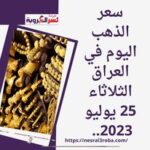 سعر الذهب اليوم في العراق الثلاثاء 25 يوليو 2023.. حالة ترقب مسببة