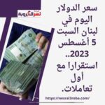 سعر الدولار اليوم في لبنان السبت 5 أغسطس 2023.. استقرارا مع أول تعاملات.