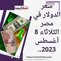 سعر الدولار في مصر الثلاثاء 8 أغسطس 2023.. خلال تعاملات اليوم