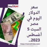 سعر الدولار اليوم السبت 5 أغسطس 2023 ..رفع سعر الفائدة 1% داخل البنوك