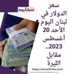 سعر الدولار في لبنان اليوم الأحد 20 أغسطس 2023.. مقابل الليرة