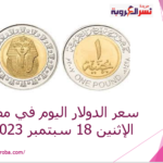 سعر صرف الدولار اليوم في مصر الإثنين 18 سبتمبر 2023.. مقابل الجنيه