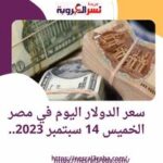 سعر الدولار اليوم في مصر الخميس 14 سبتمبر 2023.. بتعاملات البنوك