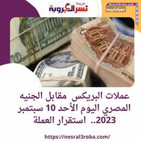 عملات البريكس مقابل الجنيه المصري اليوم الأحد 10 سبتمبر 2023.. استقرار العملة