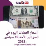 أسعار العملات اليوم في السودان الأحد 10 سبتمبر 2023.. استقرار الجنيه لليوم الرابع