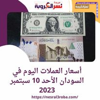 أسعار العملات اليوم في السودان الأحد 10 سبتمبر 2023.. استقرار الجنيه لليوم الرابع