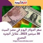 سعر الدولار اليوم في مصر السبت 30 سبتمبر 2023.. مقابل الجنيه المصري