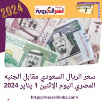 سعر #الريال السعودي في #مصر اليوم الإثنين 1 يناير 2024..عطلة السنة المالية