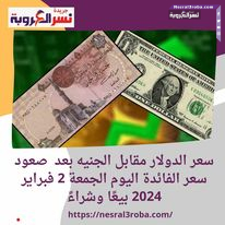 سعر الدولار مقابل الجنيه بعد صعود سعر الفائدة اليوم الجمعة 2 فبراير 2024 بيعًا وشراءً