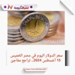 سعر الدولار اليوم في مصر الخميس 15 أغسطس 2024.. تراجع مفاجئ
