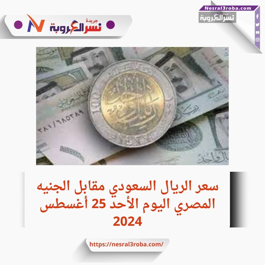 ريال السعودي أمام الجنية لبمصري اليوم الأحد 25 أغسطس 2024