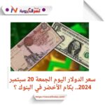 سعر الدولار اليوم الجمعة 20 سبتمبر 2024..