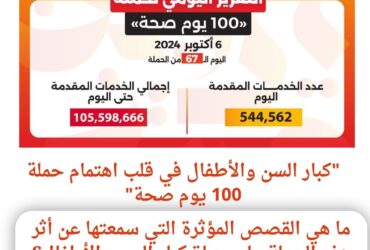 "كبار السن والأطفال في قلب اهتمام حملة 100 يوم صحة"